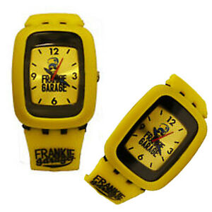 【送料無料】腕時計 オロロジランキーガレージorologio frankie garage nero e giallo con cinturino in gomma