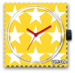 【送料無料】腕時計　スタンプstamps stamps uhr watch yellow stars