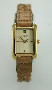 【送料無料】腕時計 レザーステンレススチールクォーツバッテリーウォッチfolio womens leather stainless steel water resistant quartz battery watch 【送料無料】腕時計 レザーステンレススチールクォーツバッテリーウォッチfolio womens leather stainless steel water resistant quartz battery watch