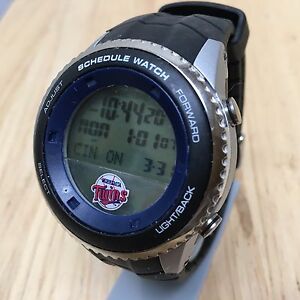 【送料無料】腕時計　ゲームデジタルアラームスケジュールミネソタツインズバッテリーgame time men lcd digital alarm schedule watch hours~minnesota twins~ battery