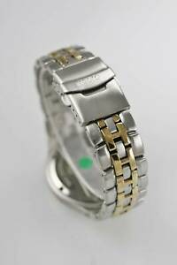 【送料無料】腕時計　メンズウォッチステンレススチールシルバーゴールドレジスト