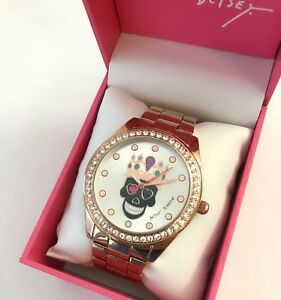 【送料無料】腕時計 ジョンソンスケルトンクラウンローズゴールドブレスレットウォッチボックスbetsey johnson sugar skull skeleton crown rose gold bracelet watch bj00249 box