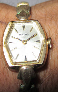 【送料無料】腕時計　レディースビンテージladies vintage bulova 10k rolled gf watchworking