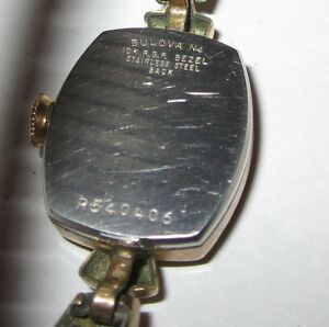 【送料無料】腕時計　レディースビンテージladies vintage bulova 10k rolled gf watchworking