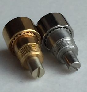 【送料無料】腕時計 スイスクロノグラフプッシャーボタンスチールゴールドメッキchronograph pusher buttons swiss made steel or gold plated classic screw in 【送料無料】腕時計 スイスクロノグラフプッシャーボタンスチールゴールドメッキchronograph pusher buttons swiss made steel or gold plated classic screw in