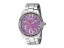 【送料無料】腕時計　ジョンソンシルバートーンブレスレットボックスbetsey johnson silver tone bracelet purple glitter watch bj00048290 nwt box