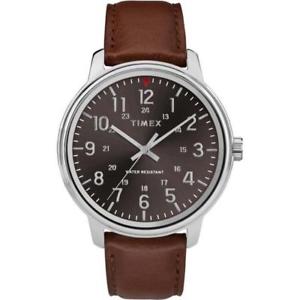 【送料無料】腕時計 メートルtimex tw2r85700, mens basics brown leather watch, 43mm, 30 meter wr 【送料無料】腕時計 メートルtimex tw2r85700, mens basics brown leather watch, 43mm, 30 meter wr