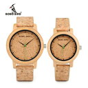 【送料無料】腕時計 ボボコルクbobo bird handmade bamboo watches cork leather wood gifts for him her men women(2)