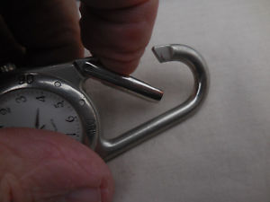 【送料無料】腕時計　クリップベゼルロータリーセキュリティmontre mousqueton clip sonic bayard a lunette rotative et fermoir securit,1980