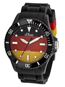 【送料無料】腕時計　オリバードイツアナログシリコンブラックsoliver wm uhr deutschland so2464pq analog silikon schwarz