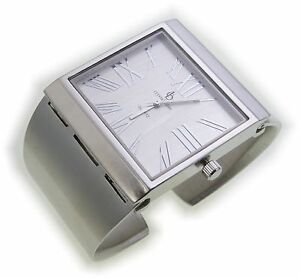 腕時計　レディースクオーツアナログクラスプクラスプシルバーメッキマットexklusive damen uhr versilbert quarz analog spangenuhr mattiert spange