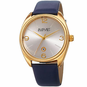 【送料無料】腕時計 シュタイナークォーツムーブメントストラップウォッチmens august steiner as8231ygbu quartz movement date genuine leather strap watch