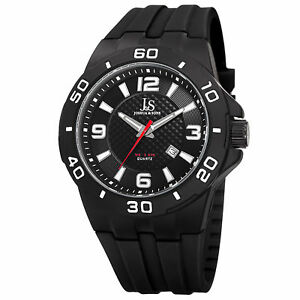 【送料無料】腕時計　メンズジョシュアクォーツスポーティシリコンストラップウォッチmens joshua amp; sons jx115 quartz date sporty silicone strap watch