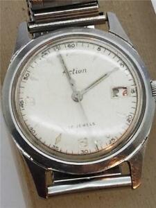 【送料無料】腕時計 アクションジュエルマニュアルフランスビンテージvintage 1960s action 17 jewel gents wristwatch with manual wind french mvt 【送料無料】腕時計 アクションジュエルマニュアルフランスビンテージvintage 1960s action 17 jewel gents wristwatch with manual wind french mvt