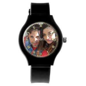 【送料無料】腕時計 パーソナライズカスタムレディーススポーツプレゼントpersonalised custom ladies sport photo wrist watch birthday gift engraving