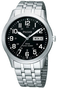 【送料無料】腕時計　パルサーステンレススチールブレスレットpulsar gents stainless steel bracelet watch pxn181x1pnp