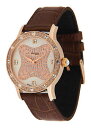 【送料無料】腕時計 パリモンブランブレスレットダークマロンmoog paris montre femme avec cadran blanc bracelet marron fonc