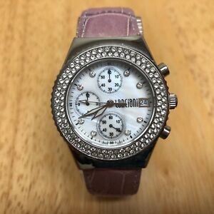 【送料無料】腕時計　アナログクォーツクロノグラフウォッチレディラインストーンバッテリーlanciani lady rhinestone analog quartz chronograph watch hours~date~ battery