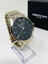【送料無料】腕時計 ケネスラウンドシルバートーンステンレススチールkenneth cole kc15111014 silvertone stainless steel round men watch preowend(2)