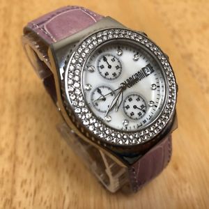 【送料無料】腕時計　アナログクォーツクロノグラフウォッチレディラインストーンバッテリーlanciani lady rhinestone analog quartz chronograph watch hours~date~ battery