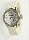 【送料無料】腕時計　ホワイトラバーウォッチストラップクリスタルベゼルfolli follie womens wf5t003 watch white rubber strap crystal bezel date