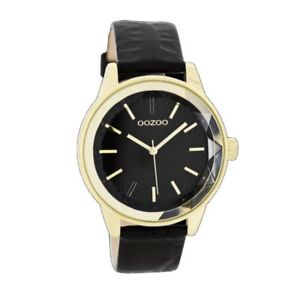 【送料無料】腕時計　レディースブラックゴールドウォッチ