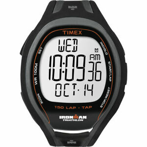 ̵ӻס󥺥åץΥեåtimex t5k2539j, mens 150lap tapscreen resin watch, indiglo, chronograph