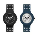    rv@XtXL[NX^hiqbvzbvVR[lurARorologio donna hip hop crystals silicone nero blu swarovski bianco glitter