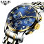 【送料無料】腕時計　ファッションビジネススポーツフルスチールfashion business quartz watch men sport full steel waterproof wristwatch gift