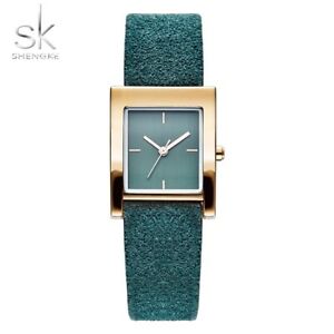 【送料無料】腕時計　クォーツアンティークウォッチshengke genuine leather quartz watch lady watches women luxury antique stylis