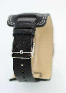 【送料無料】腕時計　ケネスメンズウォッチクロノグラフブラックレザーステンレスシルバークォーツ