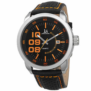 【送料無料】腕時計　メンズジョシュアクォーツムーブメントストラップウォッチmens joshua amp; sons jx106or quartz movement date genuine leather strap watch