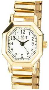 【送料無料】腕時計 レディースゴールドトーンブレスレットホワイトlimit womens gold tone expandable bracelet white 6498 watch