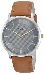 【送料無料】腕時計　メンズメトロポリタンブラウンスリムフレームtimex tw2r49700, mens metropolitan..