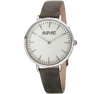 【送料無料】腕時計 シュタイナーハンドクォーツストラップウォッチwomens august steiner as8187gy two hand quartz genuine leather strap watch