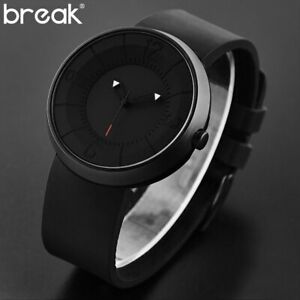 【送料無料】腕時計 クリエイティブウォッチラバーストラップマットbreak creative watch men top luxury rubber strap waterproof matte light spor