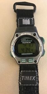 【送料無料】腕時計　ビンテージトライアスロンmラップウォッチvintage timex womens ironman triathlon 8 lap 100m watch w fast wrap nwot