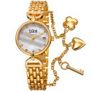 yzrv@o[XtXL[uXbgEHb`A[}[J[womens burgi bur172yg swarovski hour marker date three charm bracelet watch