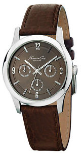 【送料無料】腕時計 ケネスニューヨークメンズkenneth cole york reaction kc1350 mens multifunction watch brown leather