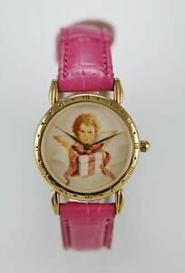 【送料無料】腕時計　ゴールドレザーピンクrelic watch womens limited edition angel of giving gold leather pink date quartz