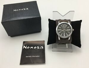 楽天hokushin【送料無料】腕時計　シリーズクオーツステンレススチールレザーウォッチnemesis dfxb065kw womens roman series quartz stainless steel amp; leather watch