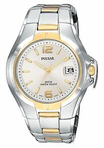 【送料無料】腕時計 パルサートーンステンレススチールメンズスポーツウォッチpulsar mens pxh556 sport twotone stainless steel watch