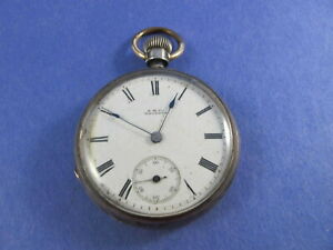 ̵ӻסawco waltham 14s sterling early cased 1879 hillside