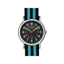 yzrv@lAbY[re[Worologio uomo donna timex weekender t2n647bb tessuto nero azzurro vintage