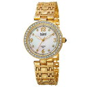 【送料無料】腕時計 バールパールスワロフスキークリスタルアクセントベゼルwomens burgi bur136yg mother of pearl swarovski accented crystal bezel watch(2)