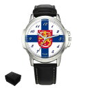 yzrv@tBhYtOR[gfinland suomi flag coat of arms gents mens wrist watch gift engraving