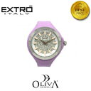 【送料無料】腕時計 ロビアンコピンクシリコーンextr orologio silicone acciaio bianco fuxia oro rosa glitter quarzo zirconi eu3