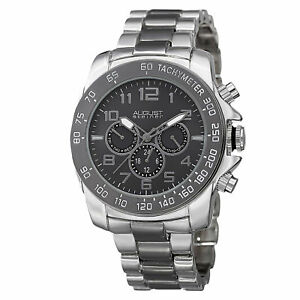 【送料無料】腕時計　シュタイナークォーツタイムゾーンスチールブレスレットmens august steiner as8095ttb quartz two time zone date steel bracelet watch