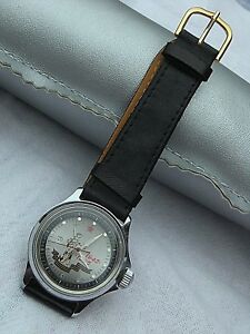 【送料無料】腕時計 ロシアancienne montre mecanique russe cb dame comemorative,t b etat