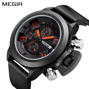 【送料無料】腕時計 オリジナルスポーツクロノグラフmegir original watch men sport watches chronograph wrist watch gifts for him son